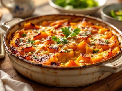 Gratin De Calabaza Butternut Sabroso Y Reconfortante