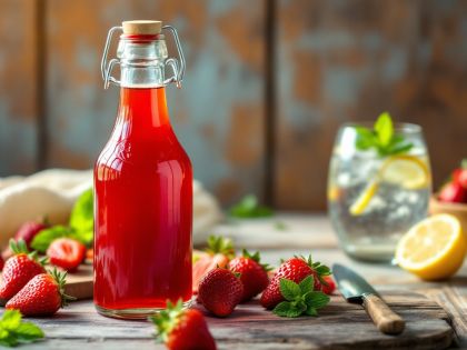 Receta Fácil de Jarabe de Fresas Casero