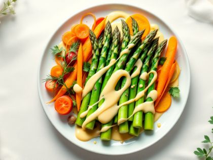 Salsa Mousseline Fría Perfecta Para Espárragos Y Verduras De Temporada