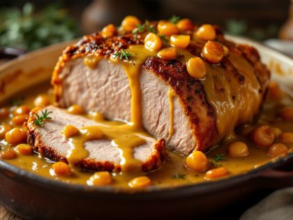 Cerdo Asado a la Mostaza en Olla: Receta Sabrosa