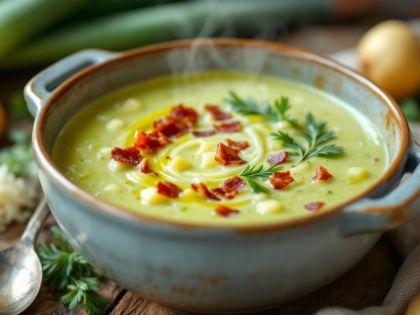 Sopa Express de Puerros y Patatas