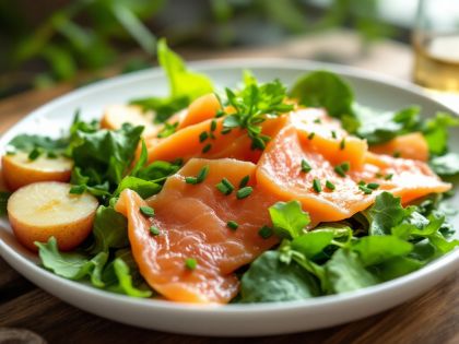 Ensalada de Salmón Ahumado y Mâche: Receta Fresca y Nutritiva