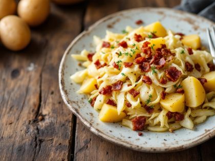 Repollo Blanco Salteado con Tocino: Receta Simple y Reconfortante