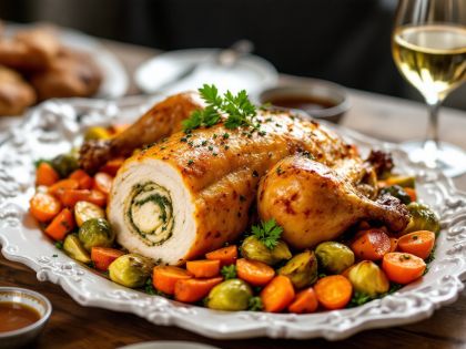 Pintada Rellena Jugoza: Receta Sabrosa y Festiva