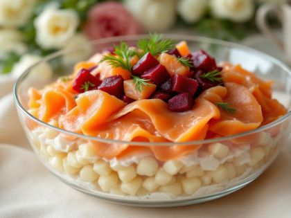 Ensalada Rusa con Salmón Ahumado: Receta Fácil y Sabrosa