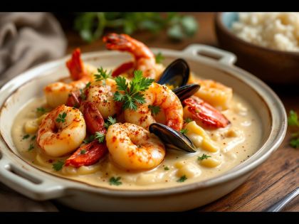 Gratin Sabroso de Mariscos