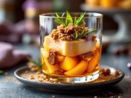 Verrina De Foie Gras Con Manzanas Y Pan De Especias