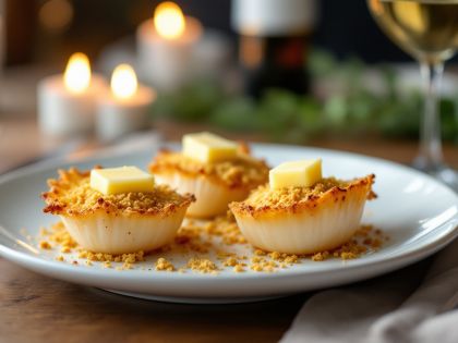 Receta de Vieiras con Chalotas y Vino Blanco