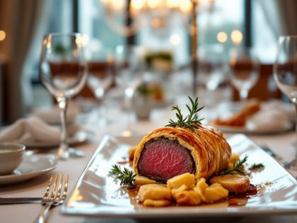 Filete De Res En Costra De Foie Gras Y Trufas: El Arte Culinario Elegante