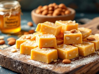 Receta de Nougat de Almendras Casero