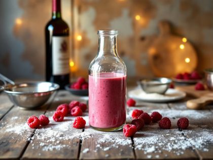 Crema de Frambuesas Casera para Kir Aperitivo