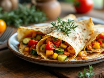 Crepas Sabrosas con Verduras del Sol