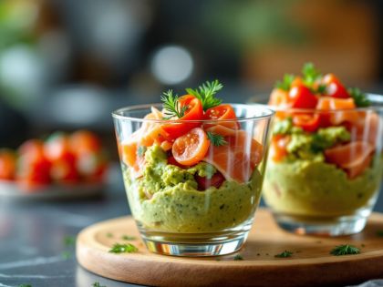 Verrina de Guacamole y Salmón Ahumado: Una Entrante Refrescante