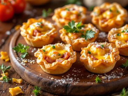 Bocaditos Comtoises Sabrosos con Jamón y Tomate