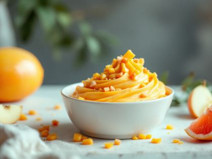Mousse Fresca de Mango y Pomelo