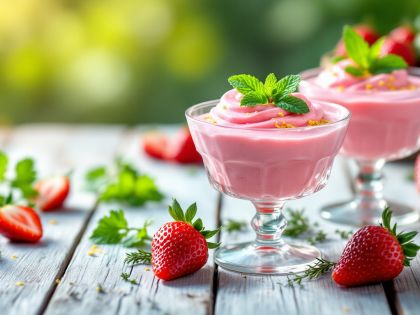 Mousse de Fresas Ligera y Sabrosa