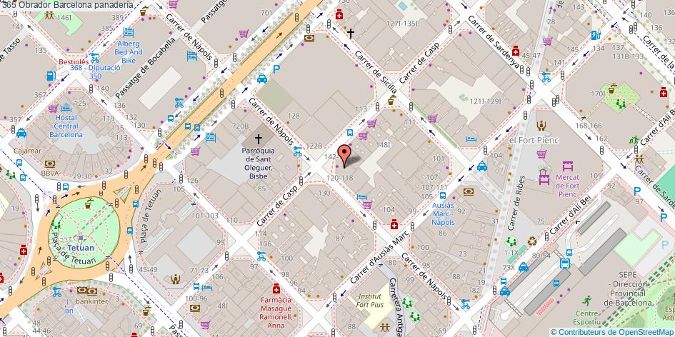 mapa 365 Obrador panadería Barcelona