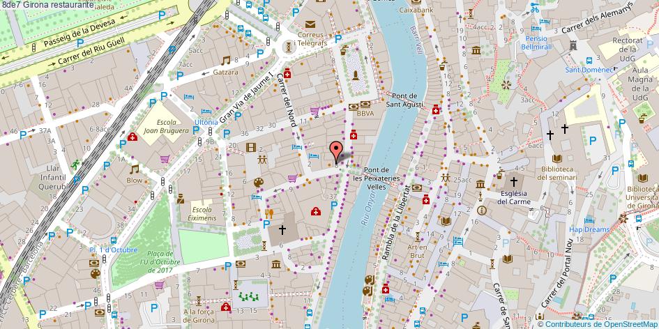 mapa 8de7 restaurante Girona