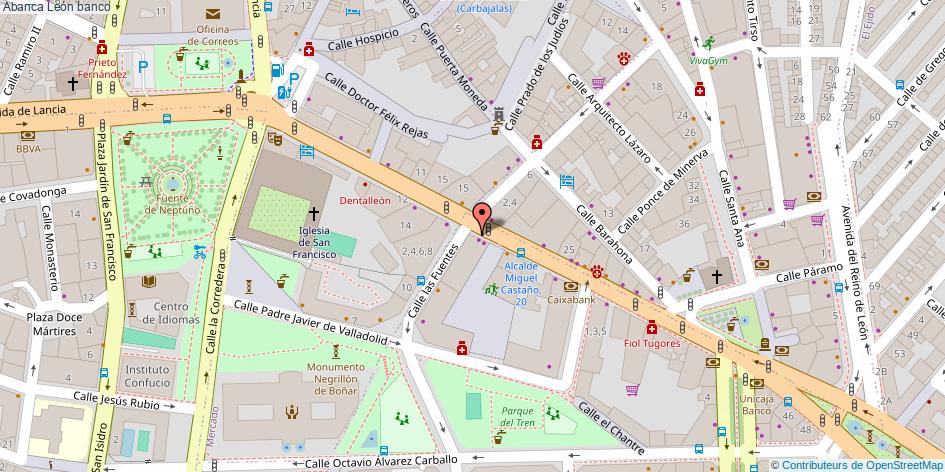 mapa Abanca banco León