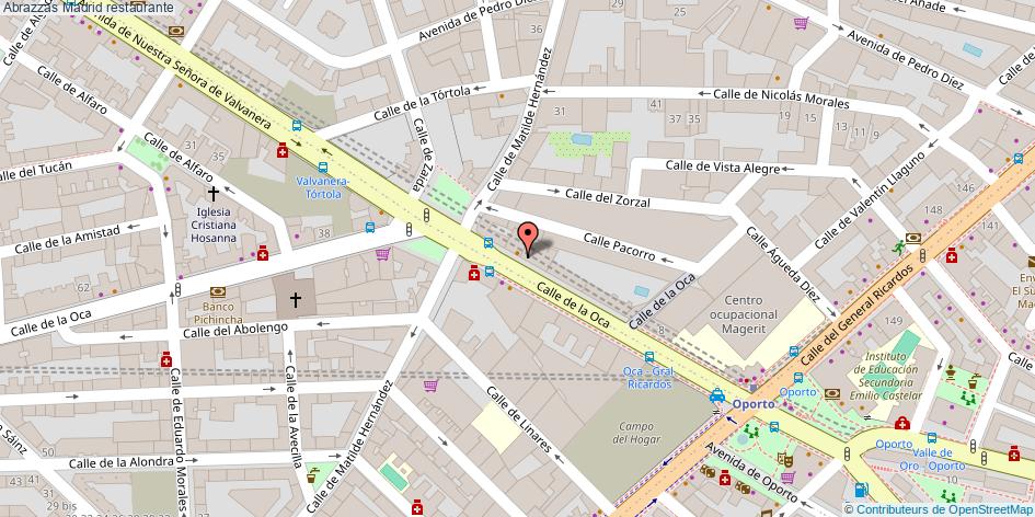 mapa Abrazzas restaurante Madrid