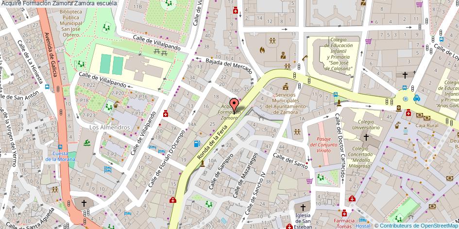 mapa Acquire Formación Zamora escuela Zamora