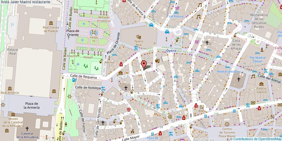 mapa Anda Jaleo restaurante Madrid