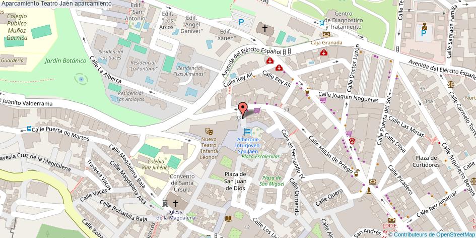 mapa Aparcamiento Teatro aparcamiento Jaén