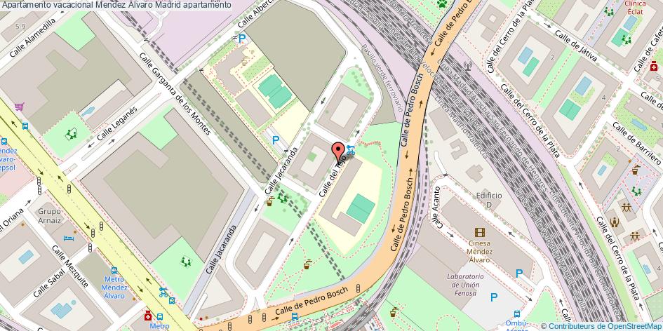 mapa Apartamento vacacional Mendez Álvaro apartamento Madrid