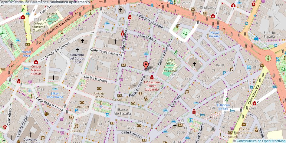 mapa Apartamentos Be Salamanca apartamento Salamanca