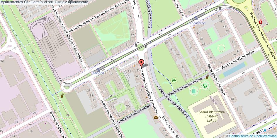 mapa Apartamentos San Fermín apartamento Vitoria-Gasteiz