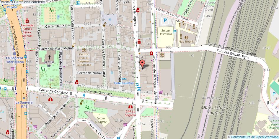 mapa Aromes cafetería Barcelona