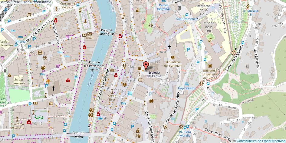 mapa Arròs i Peix restaurante Girona