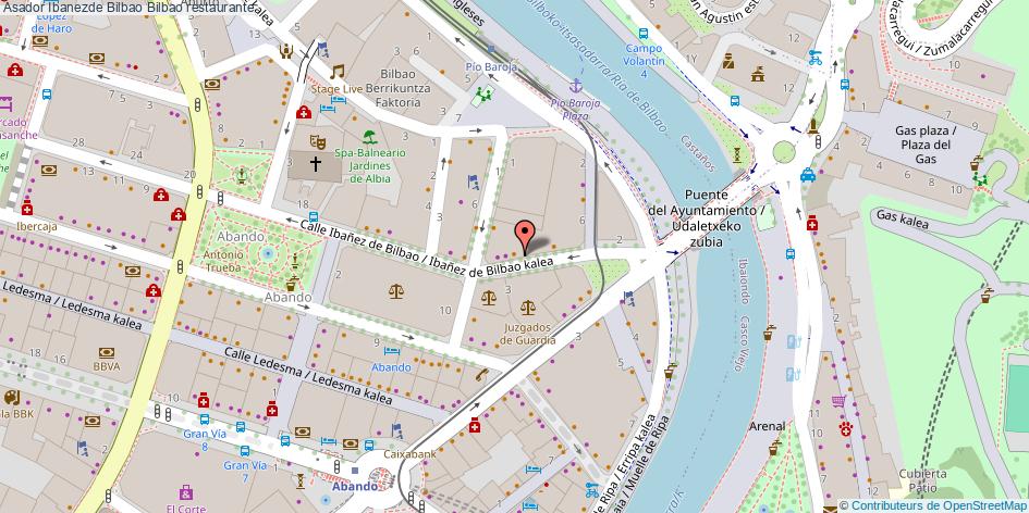 mapa Asador Ibanezde Bilbao restaurante Bilbao