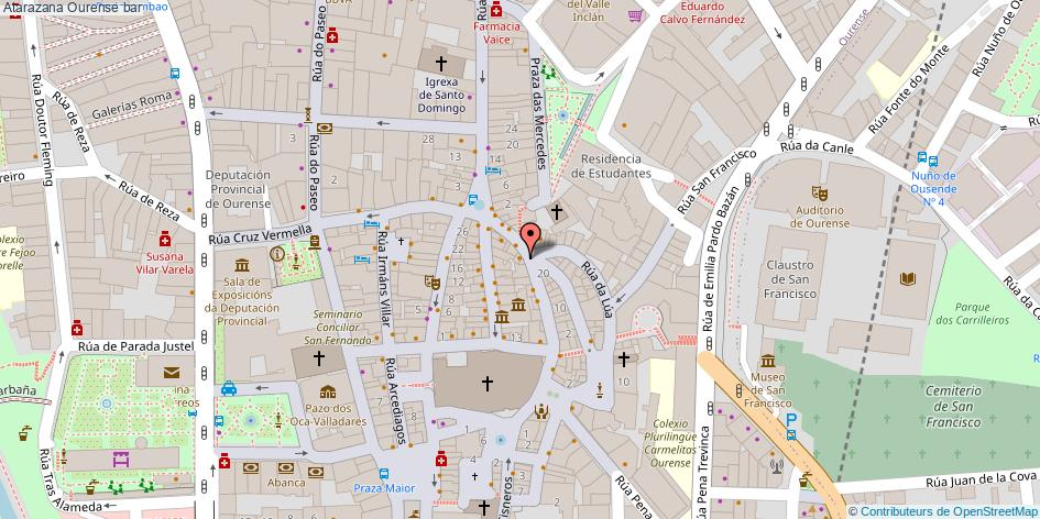 mapa Atarazana bar Ourense