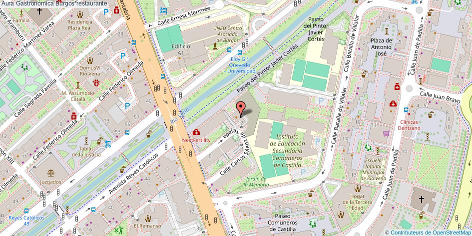 mapa Aura Gastronómica restaurante Burgos