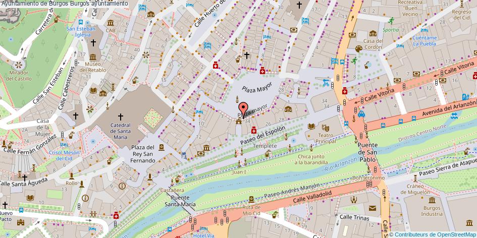 mapa Ayuntamiento de Burgos ayuntamiento Burgos
