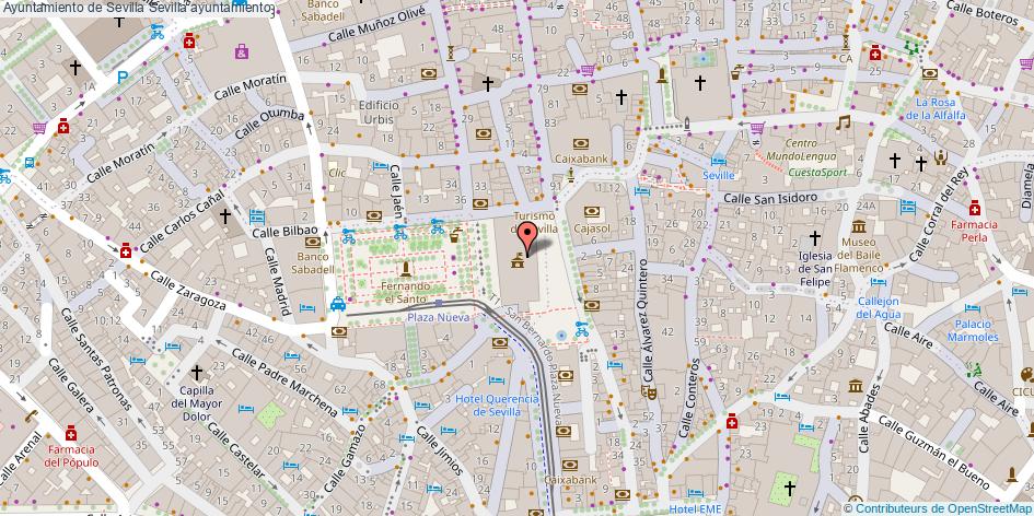mapa Ayuntamiento de Sevilla ayuntamiento Sevilla