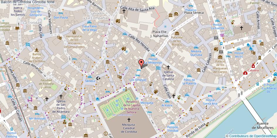 mapa Balcón de Córdoba hotel Córdoba