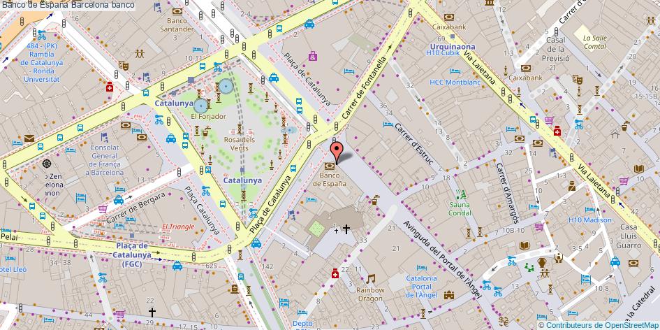 mapa Banco de España banco Barcelona