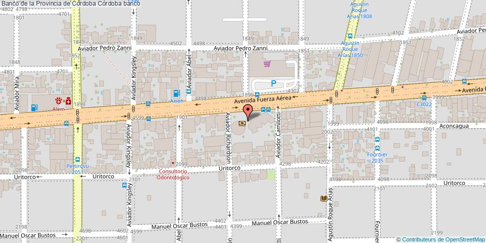 mapa Banco de la Provincia de Córdoba banco Córdoba