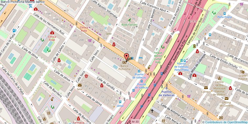 mapa Banco Pichincha banco Madrid