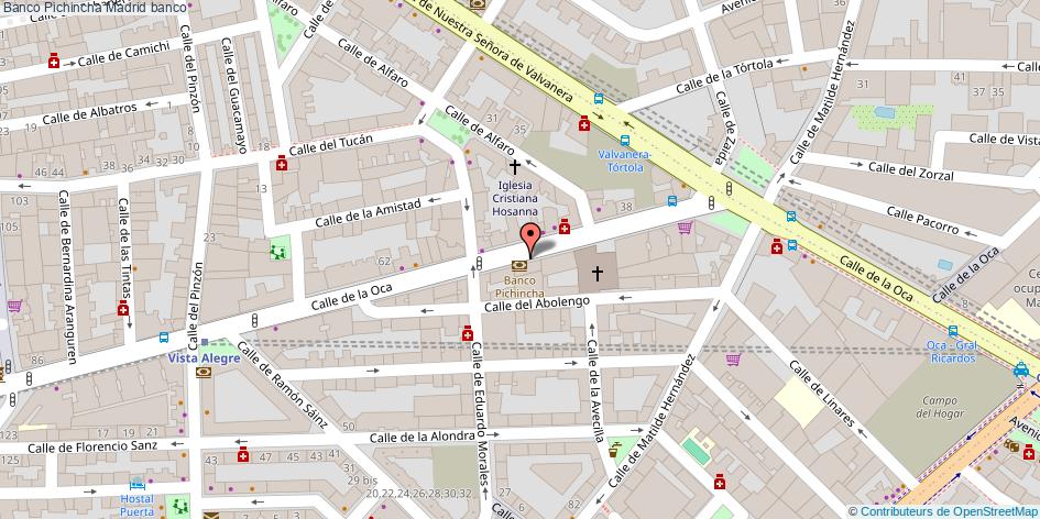 mapa Banco Pichincha banco Madrid