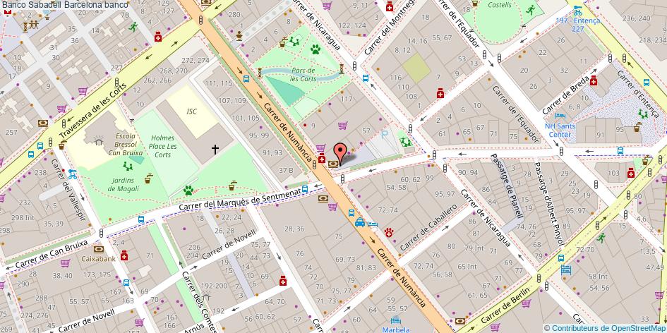 mapa Banco Sabadell banco Barcelona