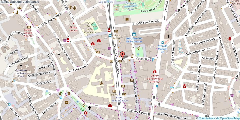 mapa Banco Sabadell banco Jaén