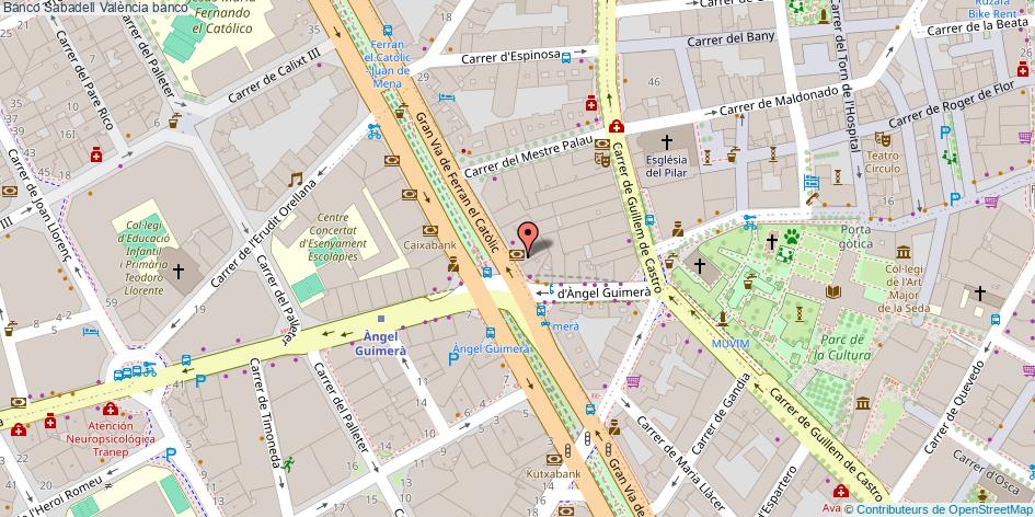 mapa Banco Sabadell banco València