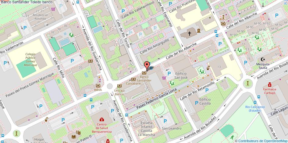 mapa Banco Santander banco Toledo