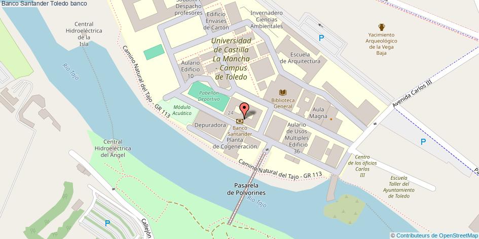 mapa Banco Santander banco Toledo