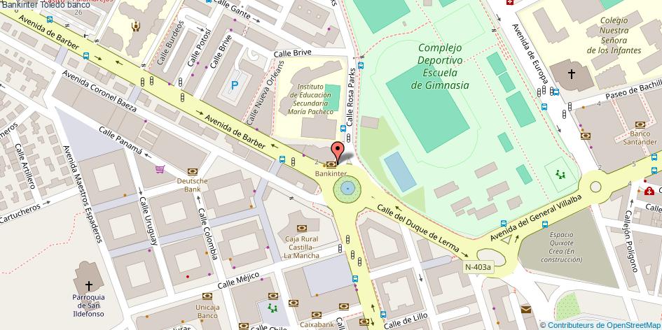 mapa Bankinter banco Toledo