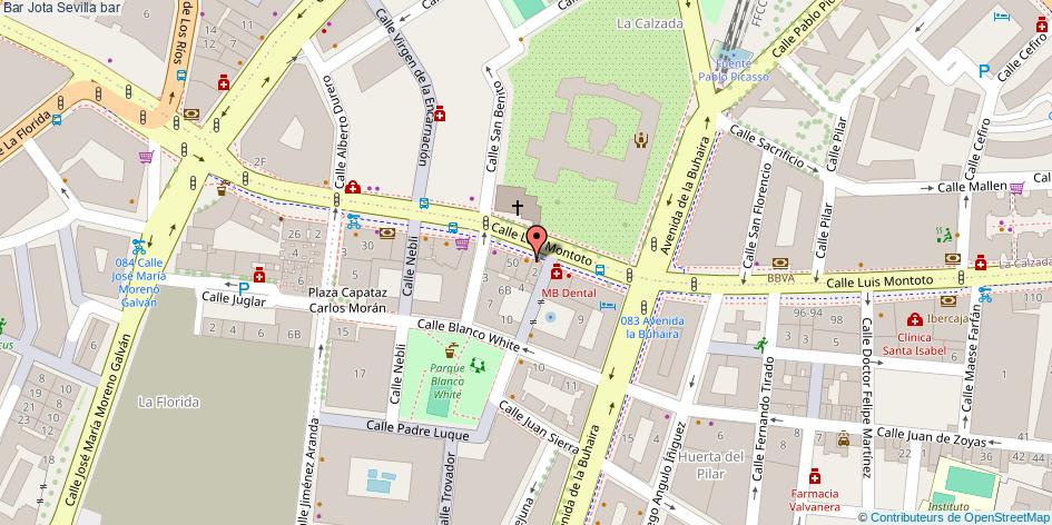 mapa Bar Jota bar Sevilla