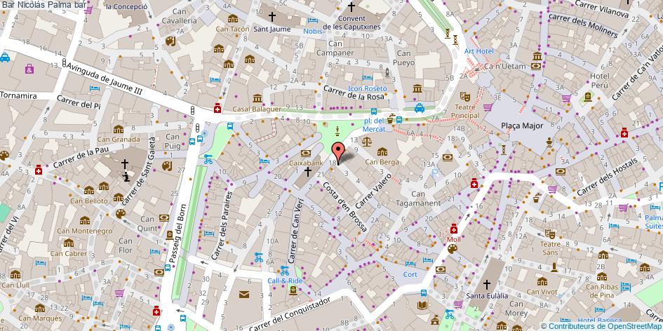 mapa Bar Nicolás bar Palma